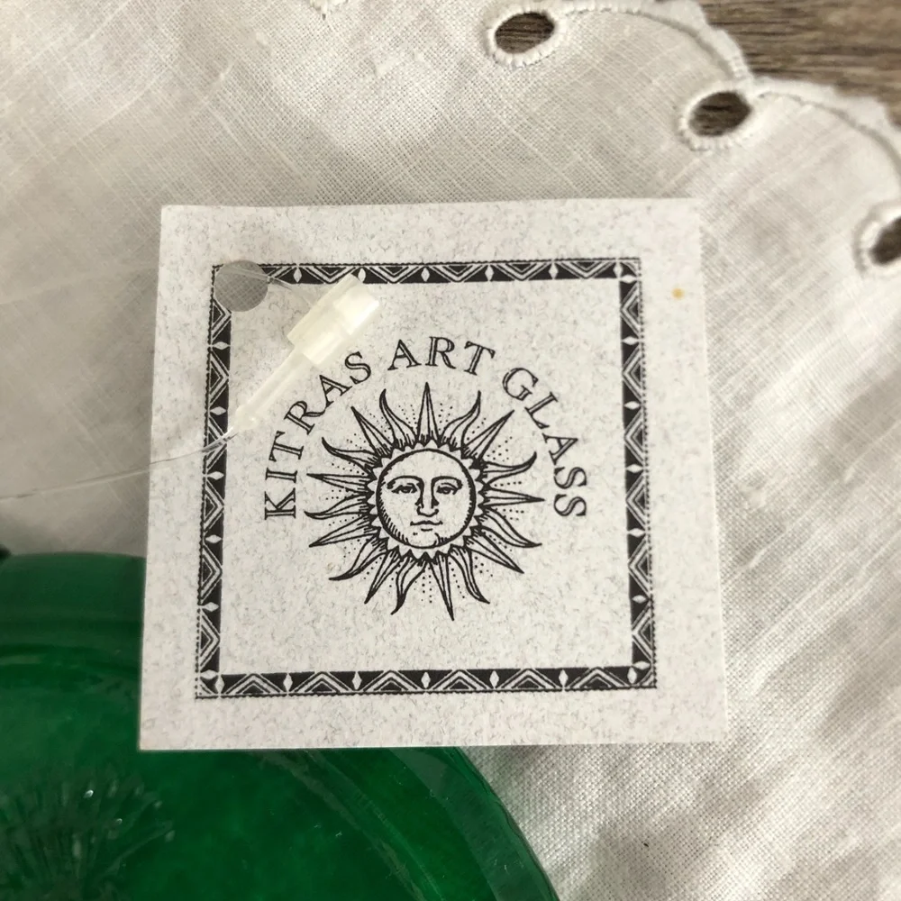 Kitras Art Glass Thistle Suncatcher - Picture 4 of 8